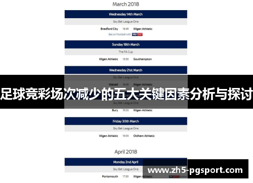 足球竞彩场次减少的五大关键因素分析与探讨 足球竞彩场次减少的五大关键因素分析与探讨